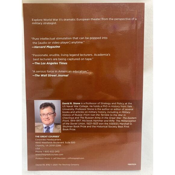 Great Courses World War II Battlefield Europe 4 DVDs + Guidebook + Transcript - Picture 5 of 7